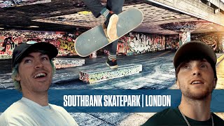 Hop King Team hits SOUTHBANK SKATEPARK London  2 Never Been Done tricks [upl. by Ause]