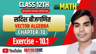 Vector Algebra। Class 12th । Chapter10 । Ex101  Full  । calculus। Er Veerbal Dhakad।MATHSCARE [upl. by Grimaud]