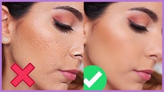 COMO APLICAR BASE DE MAQUILLAJE CORRECTAMENTE NO GRUMOSA NO ACARTONADA ♥ Jimena Aguilar [upl. by Efal329]