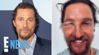 Matthew McConaughey’s Eye SWELLS SHUT After Nasty Bee Sting  E News [upl. by Natassia]