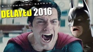 Batman vs Superman DELAYED Until 2016 [upl. by Cresa]