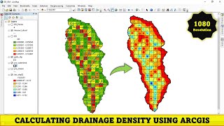 Calculating Drainage Density DD using ArcGIS  Detailed Approach [upl. by Fu]