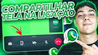 Como COMPARTILHAR TELA do CELULAR EM CHAMADA no WHATSAPP NOVO RECURSO 2023 [upl. by Suilienroc]