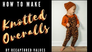 How To Make Knotted Overalls  Video Tutorial [upl. by Nawat]