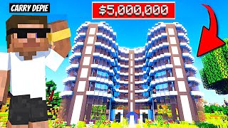 I Become Owner of 5 STAR LUXURIOUS HOTEL in Minecraft [upl. by Tollman]