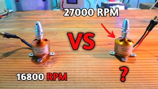 1400KV Blushless Motor VS 2200KV Brushless Motor [upl. by Corsetti111]