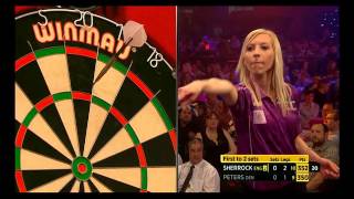 Sherrock v Peters R1 2016 BDO World Championship [upl. by Andromada901]