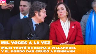 Milei trató de casta a Villarruel y el gordo Dan cruzó a Feinmann [upl. by Ennirak]