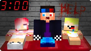 😨НИКОГДА НЕ ЛОЖИСЬ СПАТЬ С ДРУЗЬЯМИ В МАЙНКРАФТ ШЕДИ ЛЕСКА И НУБИК MINECRAFT [upl. by Calla]