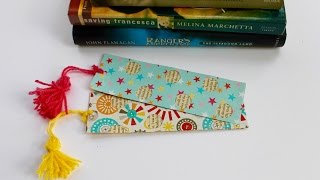 Easy craft How to make fancy bookmark [upl. by Aneehsyt]