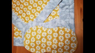 MAKING A SELFBINDING BABY BLANKET AND MATCHING BURP CLOTHS [upl. by Nnelg68]