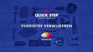 Vloeistof op laminaat verwijderen  QuickSteptutorial [upl. by Lesirg]