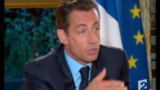 Interview du Président de la République Monsieur Nicolas Sarkozy [upl. by Leopold]