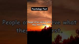 Do you believe the firs thing you hear facts love psychology communication mindset [upl. by Kieran156]