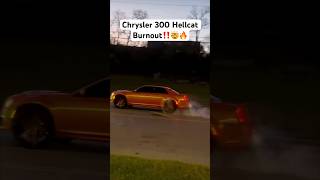 Chrysler 300 Hellcat Does Burnout On 26in Forgiatos [upl. by Subocaj]