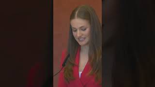 princess Leonors first speech abroad [upl. by Donovan]