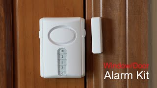 36017 GEbranded WindowDoor Alarm Kit Installation [upl. by Alyssa]