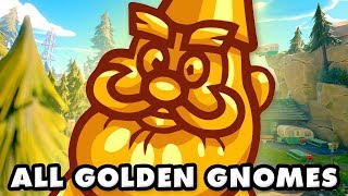 Plants vs Zombies Battle for Neighborville  All Golden Gnomes Weirding Woods [upl. by Donnelly]