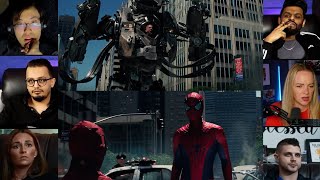 Rhino vs Spider man Extended Swing Scene  The Amazing Spider Man 2  Reaction Mashup  spiderman [upl. by Ydollem]