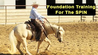 Reining Spin Foundation  Beginning Of Reining Horse Training [upl. by Lowrance]