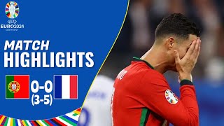 Portugal vs France  00 35  Highlights  UEFA Euro 2024  france vs portugal [upl. by Aelhsa]