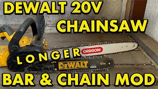 DeWalt 20V Chain Saw chain upgrade [upl. by Campagna]