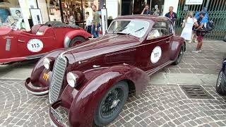 Alfa Romeo 6c  engine start alla 1000 miglia 2024 Brescia [upl. by Nojad]