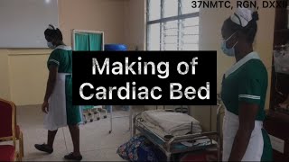 CARDIAC BED MAKING NMC STANDARD [upl. by Donald]