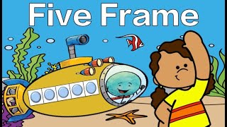 Five Frame Subitizing Under the Sea Math Brain Break [upl. by Sikko]