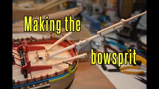 HMS Endeavour  part 36 Making The Bowsprit [upl. by Nairot]