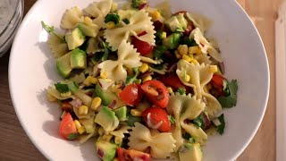 Heerlijke farfalle pasta salade recept vegetarisch [upl. by Anidal272]