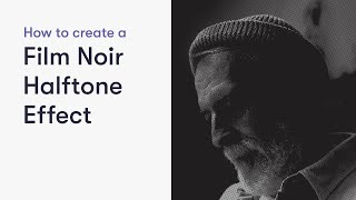 How to create a film noir Halftone effect [upl. by Lladnor]