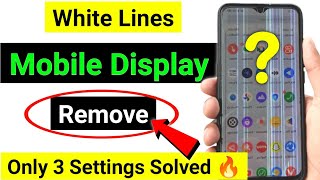 🤑phone ki screen par white line kaise hatayewhite lines on mobile screenwhite line on phone screen [upl. by Seraphim]