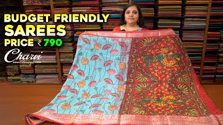 Budget Friendly Sarees 790 ₹🥻 Charvi Boutique  WhatsApp 9791903019 amp 7358097969 [upl. by Harris416]