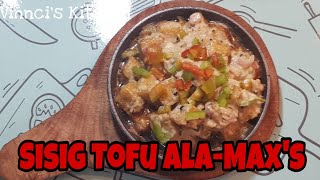 Sisig Tofu alaMaxs  Sizzling Sisig Tofu  Vegetarian Recipe [upl. by Dupin]