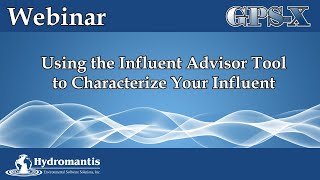 Using the GPSX Influent Advisor Tool to Characterize Your Influent [upl. by Giesecke225]