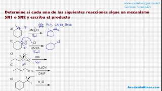 Problema 10 Reacciones de sustitución y eliminación [upl. by Assille]