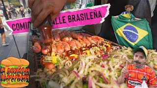 Comiendo COMIDA CALLEJERA en las calles de Sao Paulo  La garnacha que apapacha [upl. by Deryl]