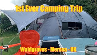 Camping For The Very 1st Time  UK Fatman Travels [upl. by Norehc]