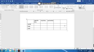 Como fazer tabela no word [upl. by Einuj587]