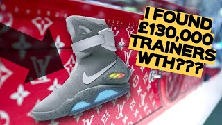 £110K TRAINERS NIKE MAGS 😲😲 PRESENTED BY x CREPE CITY LONDON  STORE TOUR [upl. by Brenna988]