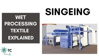 Singeing Process  Wet Process  Textile  TexConnect Explained [upl. by Minnnie]