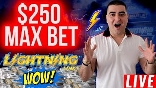 250 Spin JACKPOTS On Lightning Link  Slot Las Vegas HUGE WINS [upl. by Anytsirk]