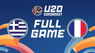 Group Phase  Greece v France  Full Basketball Game  FIBA U20 EuroBasket 2024 [upl. by Molohs108]