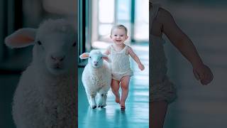 Adorable Baby and Sheep Fusion Delights the Audience [upl. by Eustis685]