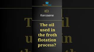 Which oil is used in the froth flotation process [upl. by Franz]