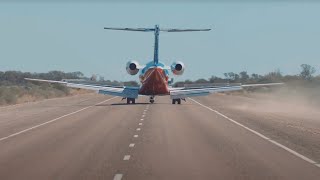 RFDS SANT  RFDS MediJet 24 Highway Landing  RFDS x SAPOL [upl. by Brandenburg338]