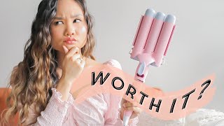 WORTH IT Mermade Hair Waver Review amp Tutorial  Victoria Hui [upl. by Yarled93]