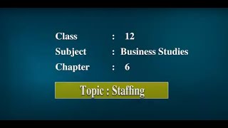 STAFFING PART4 TRAINING AND DEVELOPMENT [upl. by Yim]