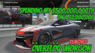 I buy the removed Overflod Imorgon with my 500Millionth this car is MEAN plus STATS  GTA 5 Online [upl. by Adnerb]